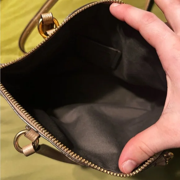Coach Metallic Gold Crossbody Bag - Picture 2 of 6